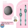 Airtag Cat Tracker Collar Waterproof - Airtag Cat Collar Breakaway - Smart Pet Activity Tracker - Breakaway Tractive with Reflective Pattern - Comfortable Padding, Adjustable (Blue)