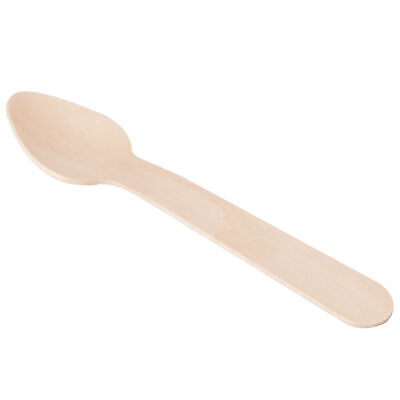 Eco-gecko 3.75'' Disposable Heavyweight Wooden Taster Spoons
