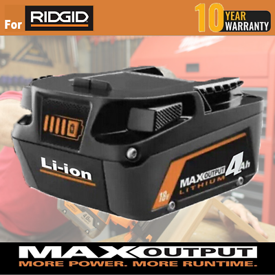4.0Ah 18Volt Hyper Lithium Battery For Ridgid 18V R840087 R840085