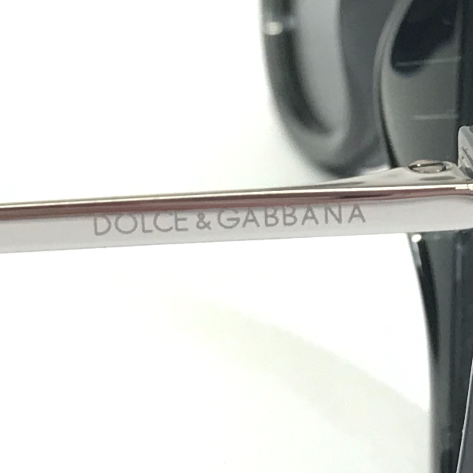 Pre-owned Ray Ban Dolce And Gabbana Sunglasses Dg6195 501/6g Black Silver Aviators Mirrored Shield In Gray