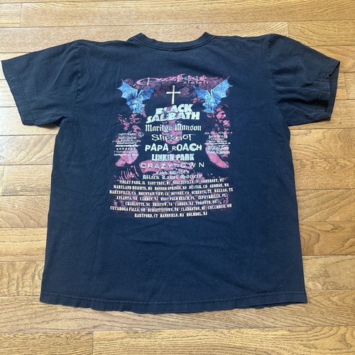Vtg OZZFEST 2001 Sz L Tee SHIRT band ozzy Ozbourne Y2K
