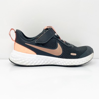 Nike Boys Revolution 5 BQ5672-012 Черные кроссовки для бега, размер 12C