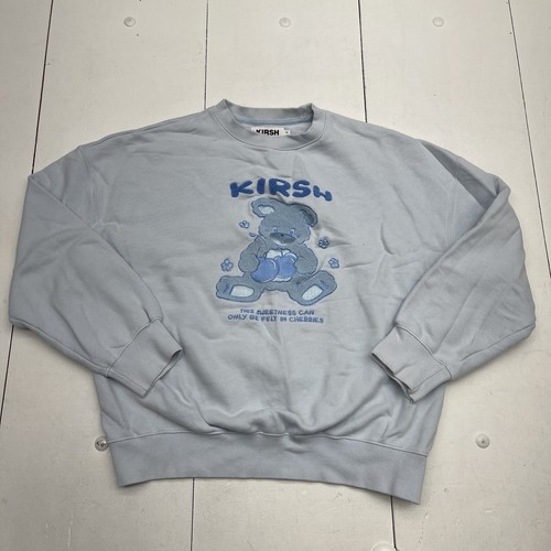 ★KIRSH★ Cherry Cara Point Sweatshirt Melange Grey KIRSH Small Cherry Side Pocket Hoodie Melange Gray