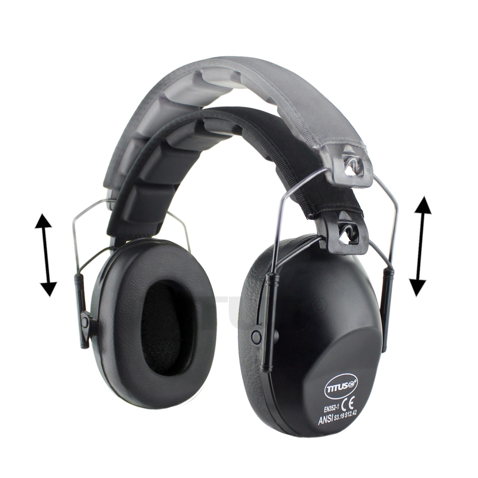 Low Profile Black Ear Muffs Hearing Noise Reduction Protection Shooting 34 Nrr