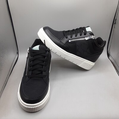 Ryka Victory Sneakers Women's 5.5M Black Wedge Leather
