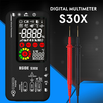BSIDE LCD Digital Multimeter S30X DC/AC Voltage Capacitance Ohm Diode Tester