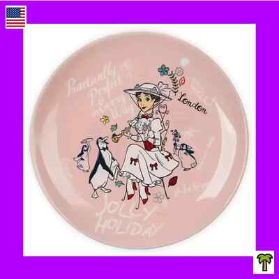   Disney Mary Poppins Plate Practically Perfect In Every Way Jolly Holiday NEW
