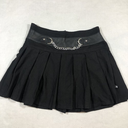 スカート \"00s Brand\" Gothic Ribbon Pleated Skirt Women Girl Punk Gothic Women Skirt Check Plain Buckle