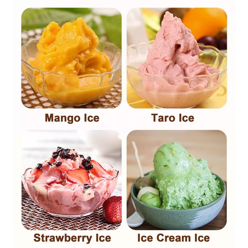 Ice Crusher Hand Crank Ice Shaver Machine for Home Slushie Maker Shaved Ice Mach