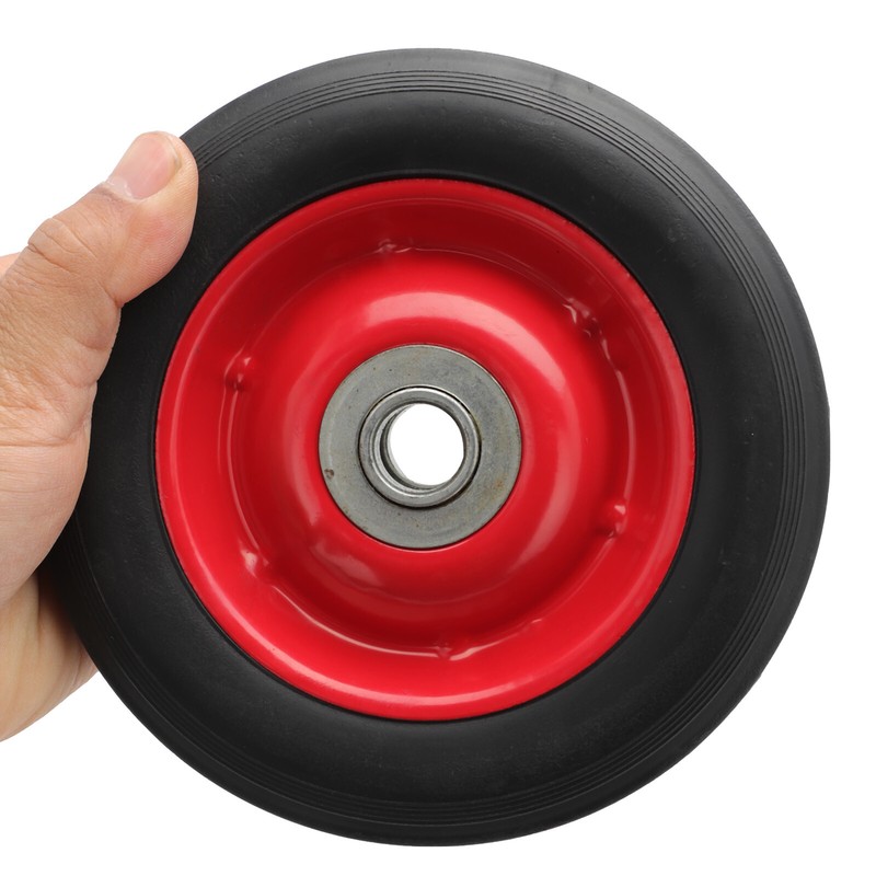 2pcs 6" Solid Rubber Sack Truck Wheel Tyre Heavy Duty Wheel Trolly 16mm