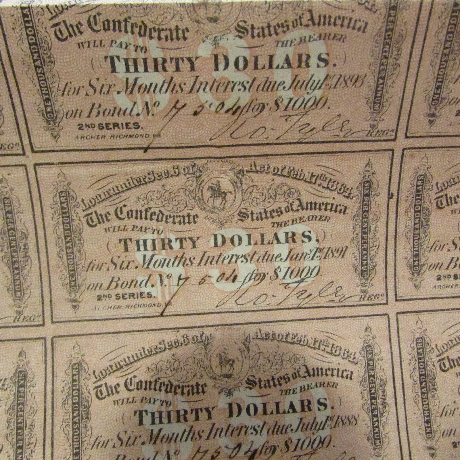 REALLY NICE COMPLETE 1,000 BOND