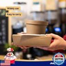 JOLLY CHEF 12 oz Disposable Paper Soup Containers with Lids, 50 Pack To Go Containers with Vented Lids, Disposable Lunch Paper Soup Cups