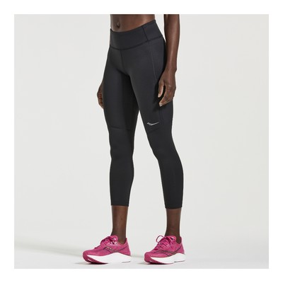 

Женские укороченные тайтсы Saucony Fortify Black  Apparel, Черный