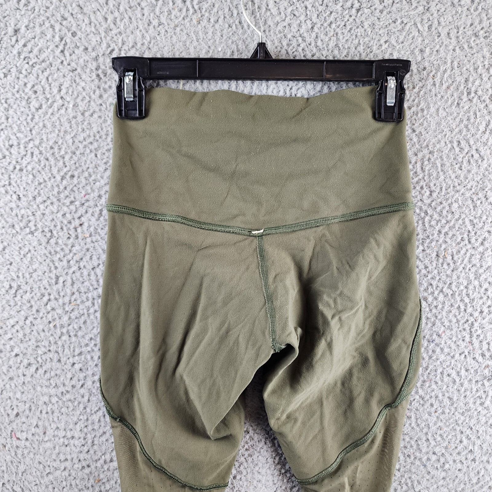 Lululemon Mesh Leggings Women's Army Green Pull On - Picture 10 of 12
