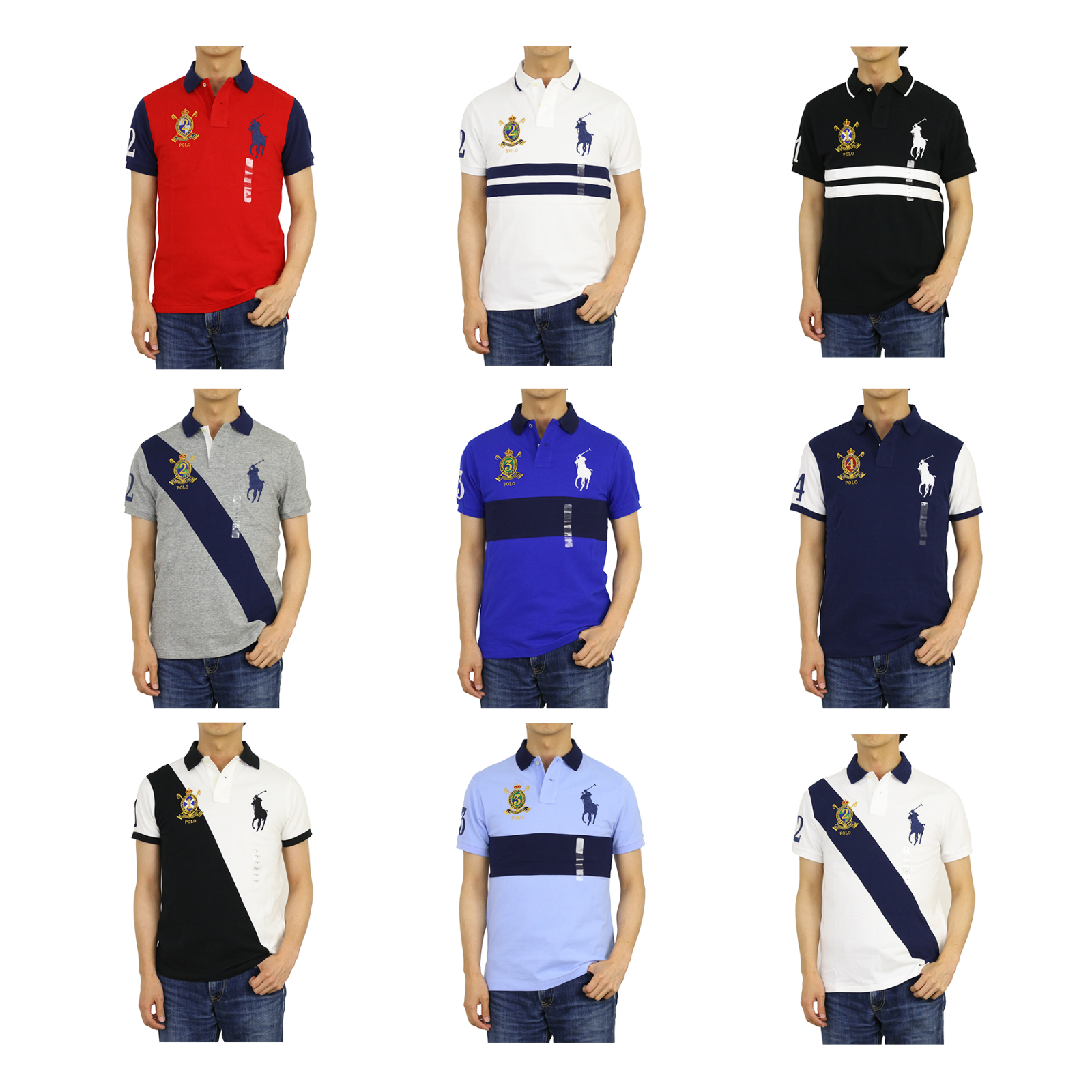

Рубашка поло приталенного кроя с короткими рукавами и эмблемой Polo Ralph Lauren Big Pony Custom