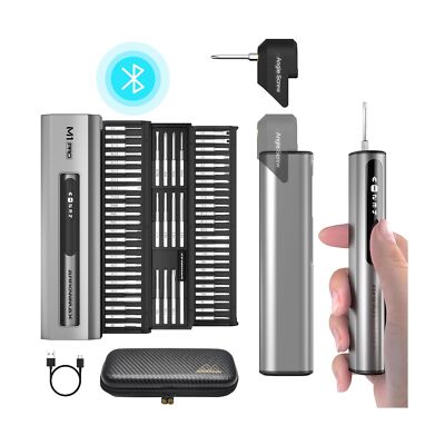 AM ARROWMAX 7.4V Mini Electric Screwdriver & Removable Angle Screw, 60 in 1 P...