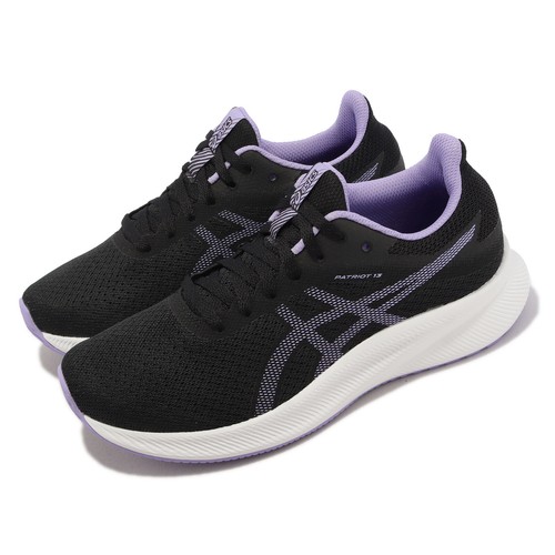 

Asics Patriot 13 Black Digital Violet White Женские спортивные кроссовки 1012B312-004, Черный, Patriot 13