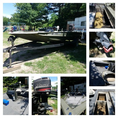 1988 XPress Alumaweld Boat, Trailer, and Johnson 105 Jet Power Motor