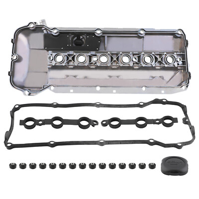 Aluminum Valve Cover w/ Gasket Set For BMW 323I 328I 528I 99 2000 M52 2.5L 2.8L