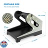 Vazioyar Shining Rhinestone Label Holder,Thermal Label Holder for Rolls and Fan-Fold Labels, Sticker Roll Holder Work with Desktop Label Printer, Label Stand Shipping Supplies for Home Office