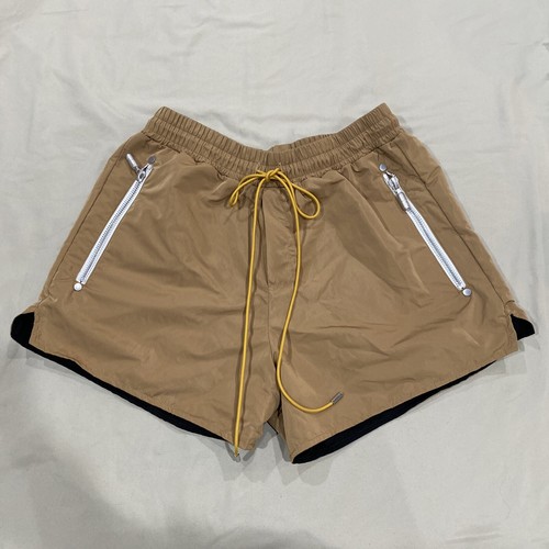 Pre-owned Rhude Rivet Shorts Sz M In Brown