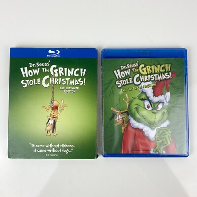 NEW* Dr. Seuss' How the Grinch Stole Christmas (Ultimate Edition) Blu-ray W~SLIP