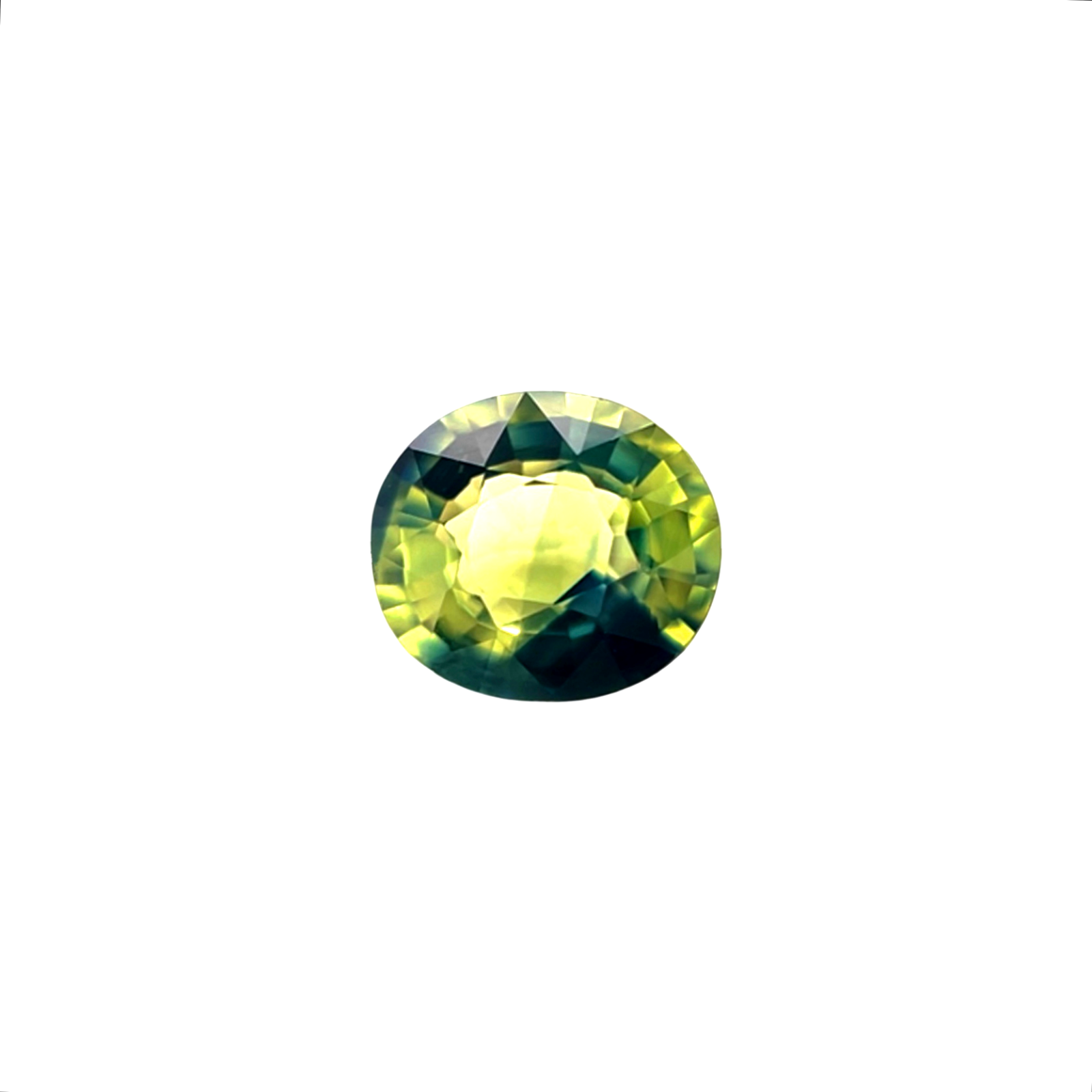 Unique Bi Colour 0.84ct Sapphire UNHEATED Blue Yellow Oval Cut 5.8x5mm VS Gem