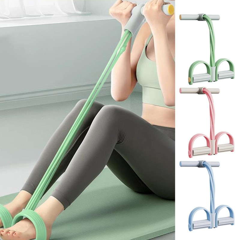 Multi-Function Exercise Tension Rope- Foot Pedal Resistance 