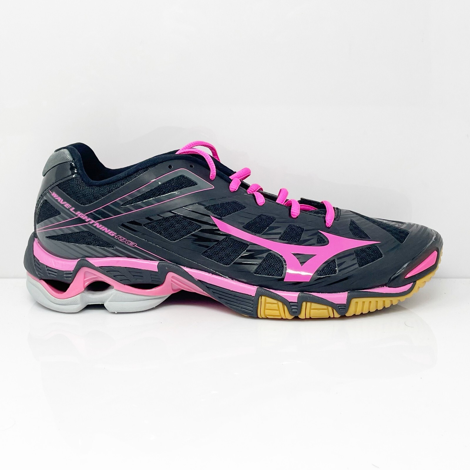 

Mizuno Womens Wave Lightning RX3 430168 9013 Черная повседневная обувь Кроссовки Размер 11.5, Черный, Wave Lightning RX3