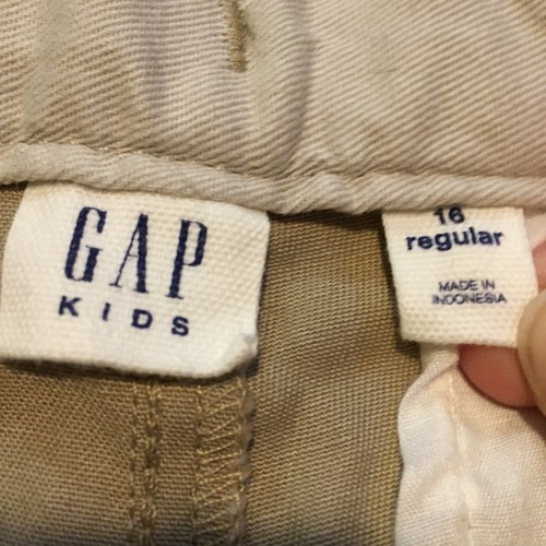 Gap Kids 16 Regular Girls Khaki Uniform Pants Boot Cut