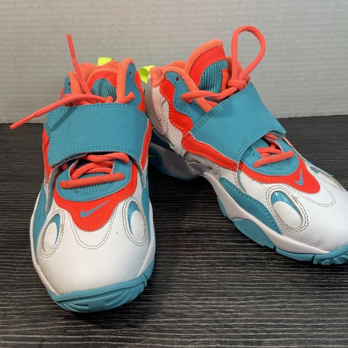 ナイキ　エアー NIKE Air Shoes White Aqua Orange - Size 4.5y BQ9632-101 | eBay