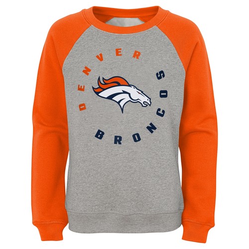 Верхняя одежда NFL для девочек (7–16 лет) Denver Broncos Round The Way Флис с круглым вырезом