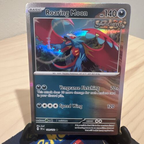 Roaring Moon 109/162 Holo Rare Pokémon TCG-Scarlet & Violet Roaring Moon 109/162 Holo Rare Pokémon TCG-Scarlet & Violet