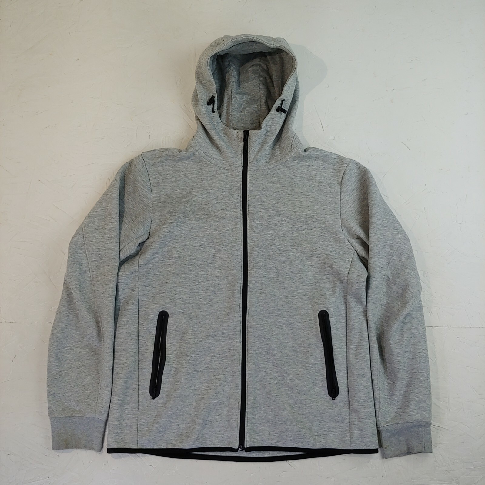 Uniqlo zip-up Hoodie sweatshirt Large casual warm layer tech fleece | eBay