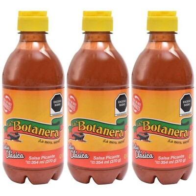 3X LA BOTANERA SALSA CLASICA SAUCE - 3 de 354ml c/u - FREE SHIPPING