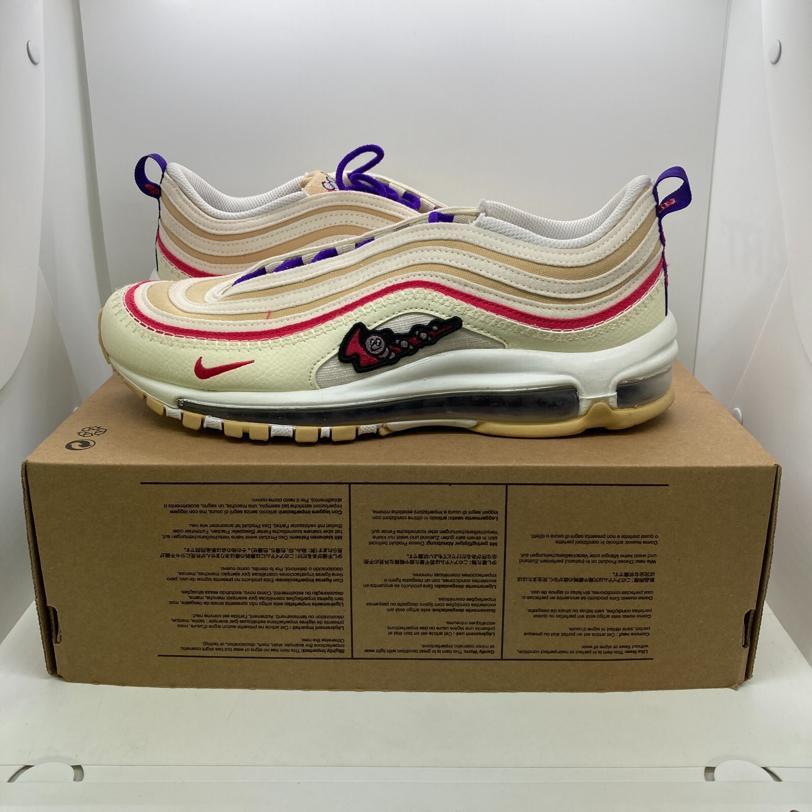 Nike Air Max 97 Air Sprung Sail Pink Purple Men's Size 8M Nike Air Max 97 Air Sprung Sail Pink Purple Men's Size 8M