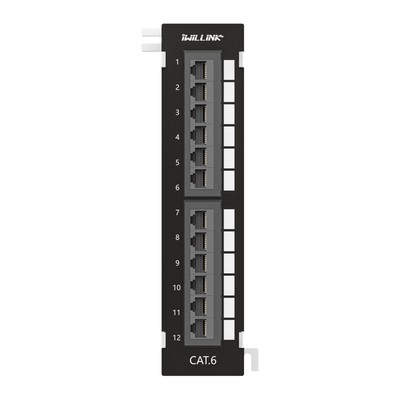 12 Port Patch Panel Mini 12 Port Vertical Patch Panel With Wallmount Bracket Inc