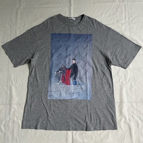 新品★BALENCIAGA■Vintage スケーターTシャツgrey Balenciaga Skater T Shirt Oversized - 1300 Heather Grey