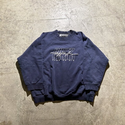 Ruff Ryders Dirty Denim Crewneck Sweatshirt Embroidered DMX