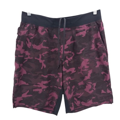 LULULEMON Men’s T.H.E. Short 9" Linerless LM7AAWS Camo Camouflage Stretch LARGE