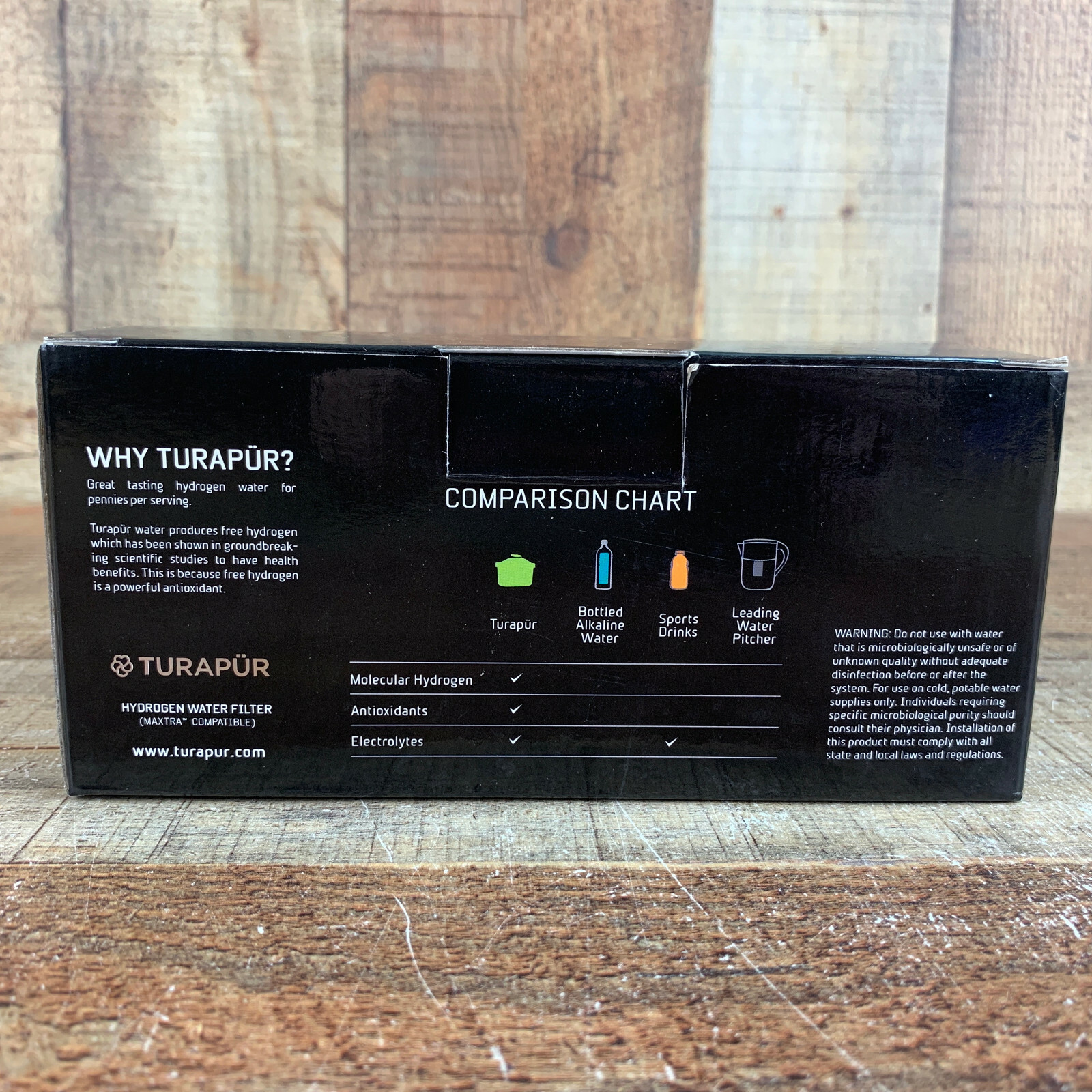 TURAPUR Hydrogen Water Filter [3-Pack] New Sealed Maxtra Compatible