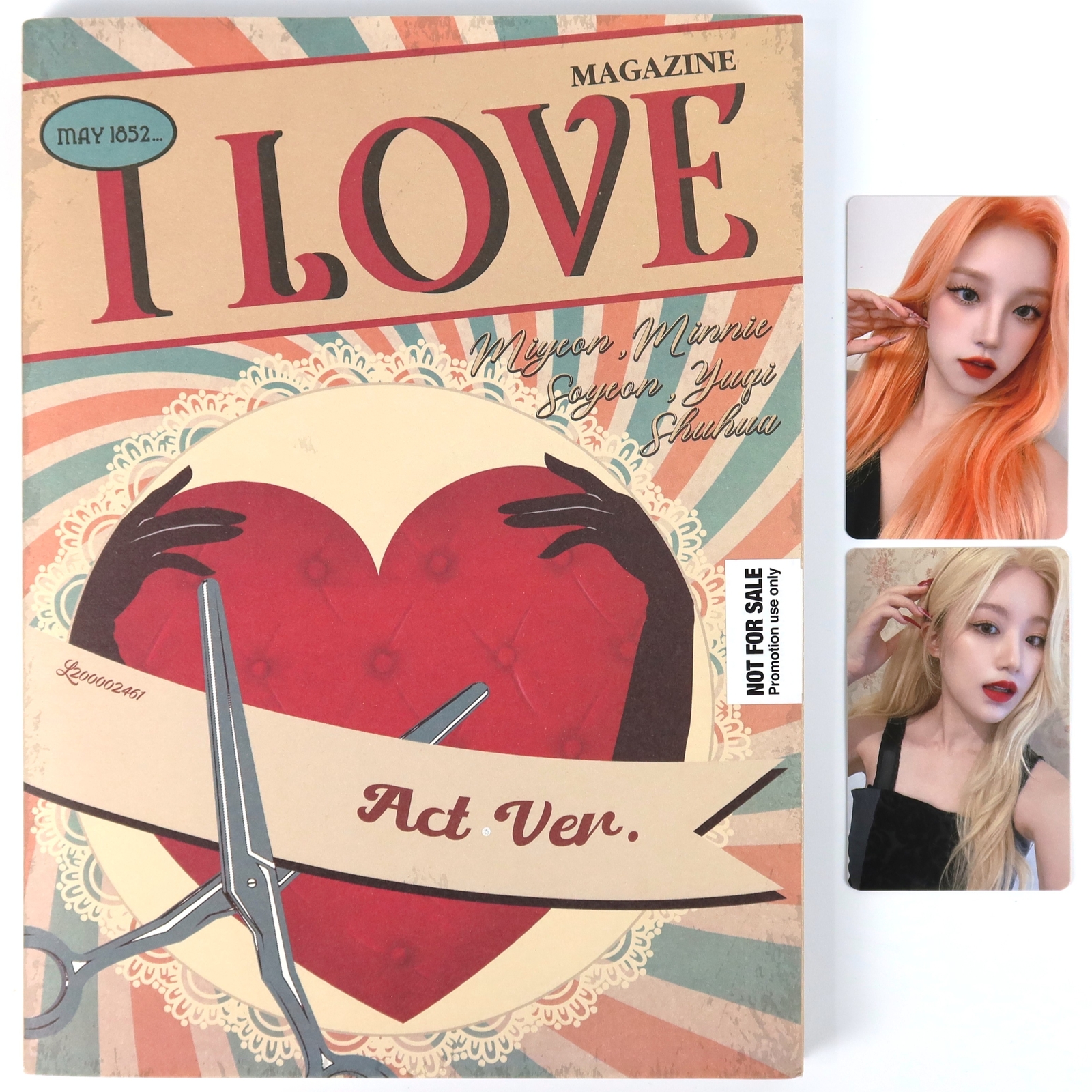 (G)I-DLE gidle アルバム I LOVE Act 未開封 ポスター② G)I-DLE】I love: 5th Mini Album発売記念タワーレコード限定