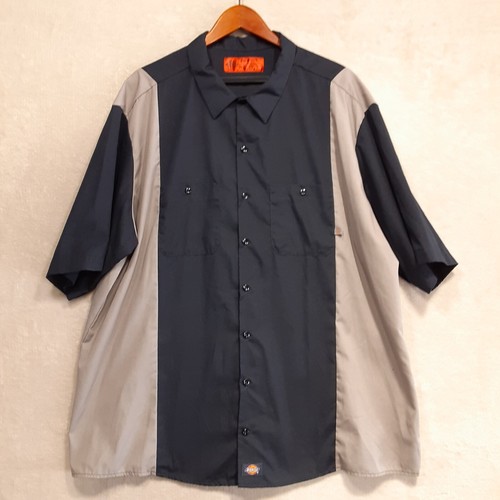 シャツ DICKIES Men Shirt Kaki DK0A4XK7 KHK1 Dickies Men's 2XL Original Fit Short Sleeve Button Up Work
