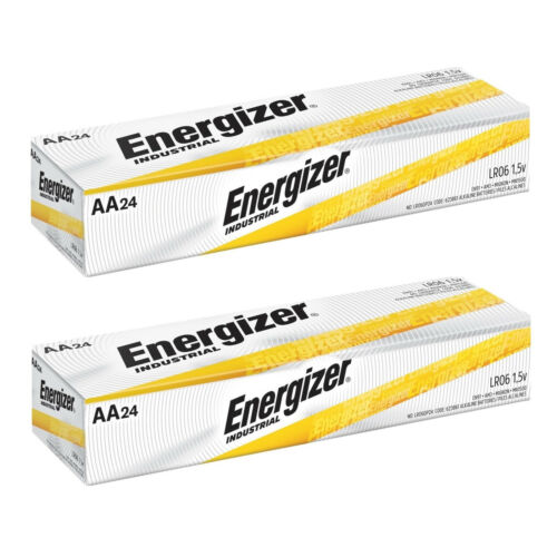 48 Energizer AA Industrial Alkaline Batteries (EN91, LR6, 1.5V)