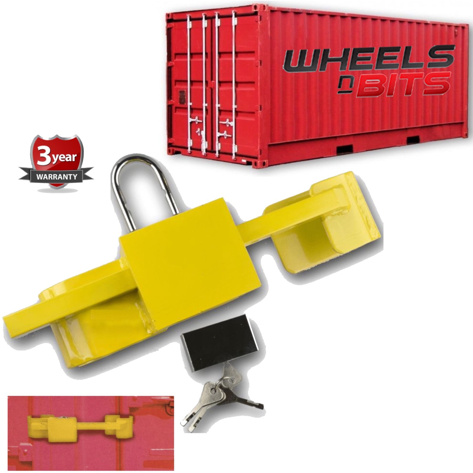 Hardened Steel Shipping Container Storage Security Lock Adjustable Door