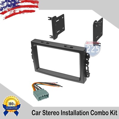 Car Stereo Radio Dash Installation Kit w/ Harness Dodge Jeep Chrysler 2004-2008