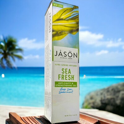 ORIGINAL Jason SEA FRESH Anticavity Strengthening GEL FLUORIDE Toothpaste 7/25