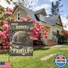 FLAGMEUP8386 Army Family Garden Flag - Patriotic Double Sided 12x18 Inch Military Home Decor with Camouflage and USA Flag Design, All-Weather Polyester for Veterans, Memorial Day and 4th of July