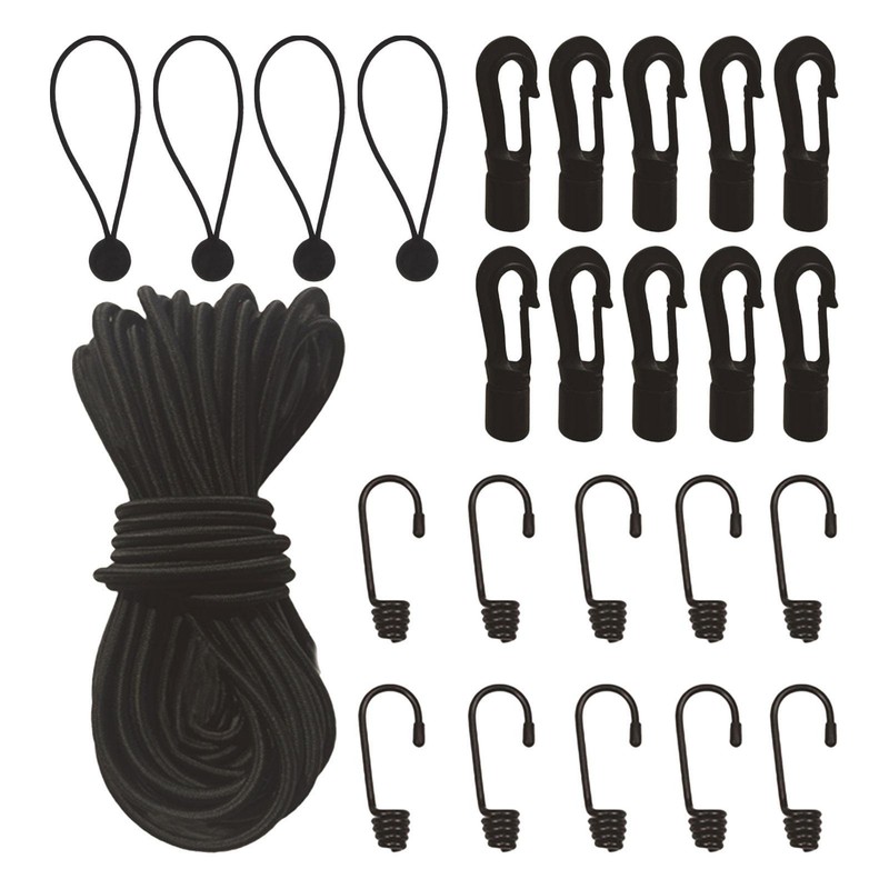 Stretch String Rope With Hooks Trailer Strap