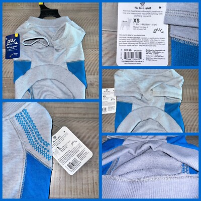 Youly Pet T-Shirt the free spirit Small 13  - 15  In Grey/Powder Blue [BrandNew]